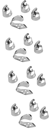 TOYANDONA 16 Stk Plektrum Daumenschutz Zither Fingerpicks Mandoline wählt Banjo Gitarre Fingerschutz aus Edelstahl Fingerspitzenschutz Rostfreier Stahl Musikinstrument Metall Zubehör wählen