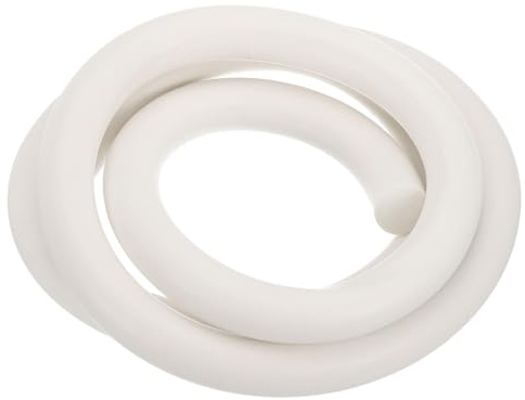 sourcing map Tira de sellado de espuma de silicona, 20 mm de diámetro, 1,5 metros de largo, tira de goma de esponja redonda sólida para almacén de bricolaje, almohadillas, tubos de espuma,