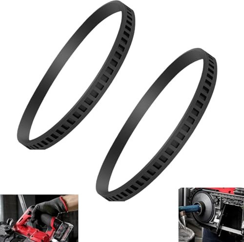 HSTWODE 2 piezas de sierra de cinta de goma anillo de goma para sierra de cinta para carpintería de 6 pulgadas compatible (6 pulgadas, negro)