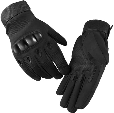 Hioip Guantes de Motocicleta para Hombres Mujeres, Guante de Verano con Nudillos Duros para MTB Bicicleta de Montaña al Aire Libre Ciclismo Camping Esquí (XL)