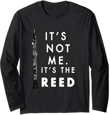 Divertente Oboe Giocatore Oboista Musicista Insegnante di Musica Pun Oboe Maglia a Manica