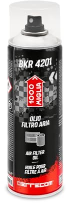 ERRECOM 1000 Miglia BKR 4201 Huile pour Filtre à Air Moto en Mousse/Éponge Polyuréthane – Spray 500 mL, Haute Adhérence, Protège le Moteur contre Poussière, Boue et Humidité, Optimise le Flux d’Air