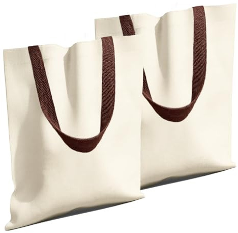 Diffaxy 2 bolsas de yute, bolsas de tela para pintar, bolsa de lona para viajes, compras, compras de alimentos y otras actividades al aire libre