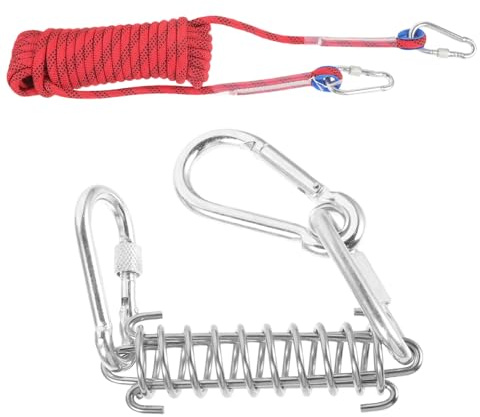 Cable de Amarre para Perros para Acampar al Aire Libre, Resorte de Acero Inoxidable y Cuerda de algodón para Entrenamiento de Perros