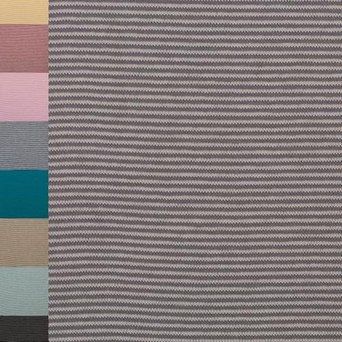 MAGAM-Stoffe Anni Ringel Bündchenstoff Feinstrick Oeko-Tex Meterware 50cm (1mm grau dunkelgrau)