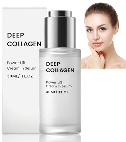30ml Serum Deep Collagen,Ampollas Flash Efecti Lifting Inmedrato,Ampolla Intensiva Lifting,Reafirma visiblemente la piel; esencia antiedad, alisa las líneas de expresión