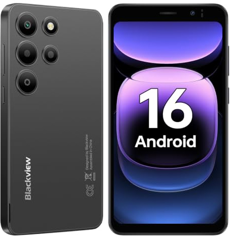 Blackview Wave 2C Telefonos Moviles Libres Android 16, 5 Smartphone, Negro