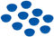FRANKEN Magnete Rund, 10 Stück, Hochwertige Haftmagnete für Büro, Haushalt, Werkstatt, ideal für Whiteboards, Kühlschrank, Plantafeln oder Schaukästen, 32 mm, Blau, HM30 03