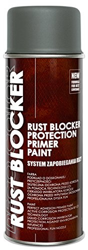 Deco Color 6er Sparpack 400 ml Rust Blocker 4in1 Metallschutzlack Rost Stop Lack GRAU matt RAL 7016, 4in1 -Haftvermittler - Aktiver Rostschutz - schnelltrocknender Lack - effektiver Schutz