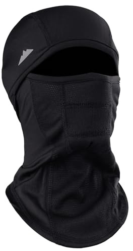 Tough Headwear Cagoule de Ski – Masque d'hiver pour Homme et Femme – Équipement par Temps Froid pour Le Ski, Le Snowboard et la Moto (Noir)