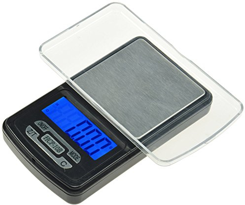 ChiliTec Digitale Präzisionswaage Feinwaage Taschenwaage 300g x 0,01g Taschenformat beleuchtetes Display inkl. Wiegeschale