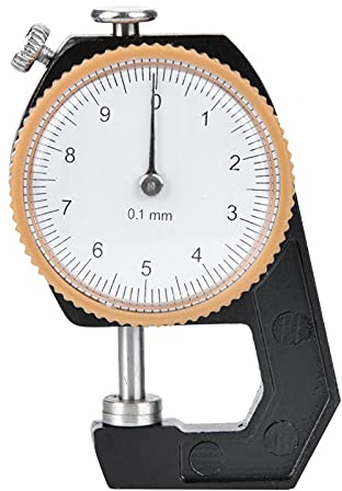 Compras Locas Summer Surprise Calibrador de espesor digital, medidor de espesor de 0~10 mm Medidor de espesor de cabeza plana Dial de medición de espesor 0.1 mm