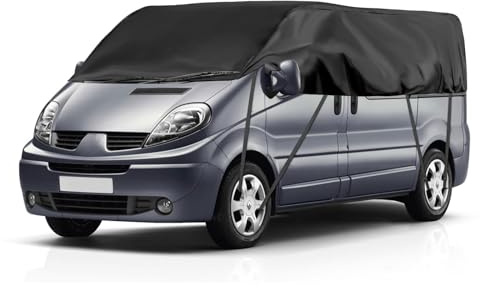 Vattentätt bilskydd för Renault Trafic LWB 2010-2023, halvgarage, bilöverdrag, vindtätt skydd för alla årstider, UV-resistent