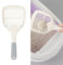 Cat Litter Scoop, Practical Animal Poop Shove-l Cat Sand Cleaning Ergonomic Handle Kitty Litter Scoop, Easy Hanging (grey+white)