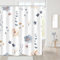 IGINOA Duschvorhang Antischimmel 180x180 Badevorhang Weiß Shower Curtains Wasserdicht Blumen mit ösen Motiv Schimmelresistent Gelb Badewanne Vorhang Pflanzen Waschbar Grau Muster Duschvorhänge