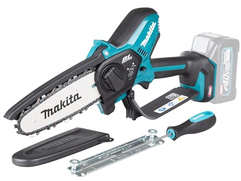Makita Sega a batteria, 40 V, lunghezza di taglio 15 cm, velocità della catena 8 m/s, blu-nero