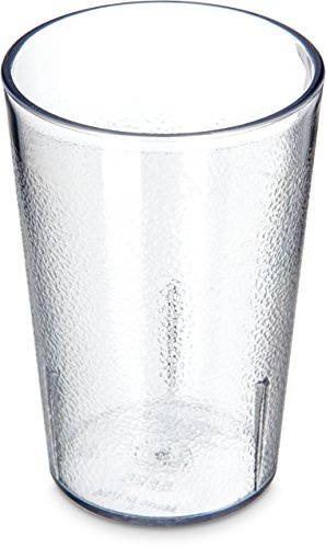 Carlisle FoodService Products 55268107 Stackable ShatterResistant Plastic Tumbler, 8 oz., Clear (Pack of 6)