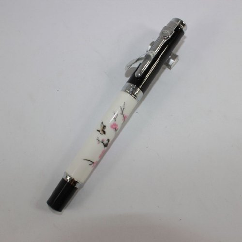 Elegant Jinhao 8802 Plum Flower Fountain Pen 18kgp