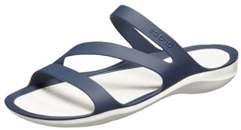 Crocs Herren Swiftwater Sandal W Sandalen, Navy/White, 33/34 EU