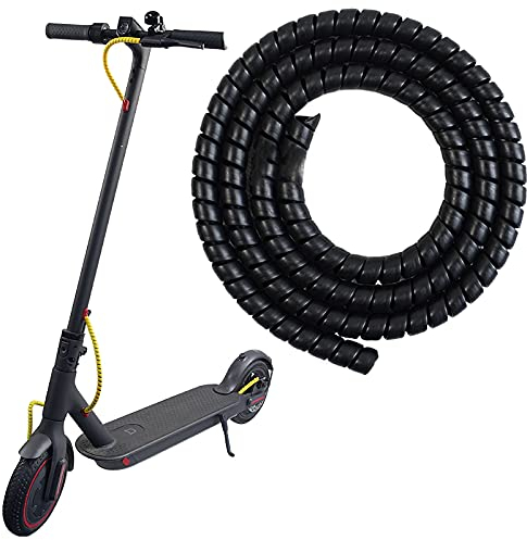 MotuTech - Guaina per cavi per Xiaomi M365 / M365 Pro/Pro 2 / 1S per Segway Ninebot G30 Max Range Cavo Protezione 1M φ 9 mm Copertura cavi per computer / USB/Audio/Video (nero)