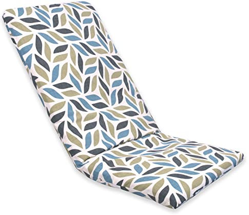 MERCURY TEXTIL- Cojín Tumbona Colchón, Colchoneta para Tumbona Acolchada, Cómodo y Elegante. Ideal para Jardín, Piscina, Playa, Terraza y Balcón (120x55cm, Forma Eliptica)