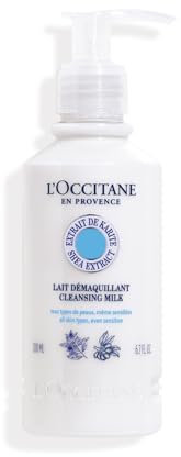 L'OCCITANE Shea Butter Cleansing Milk 200ml | Enriched with Shea Butter | Vegan & 99% Readily Biodegradable | Clean & Premium Beauty Cleanser for All Skin Types