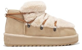 D.Franklin Botín Forro Interior Exterior Pelo Nordic Trk Fur Low Beige - Botas para Mujer - Moda casual - Talla (39) - Modelo nordic-trk-fur-low