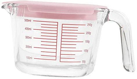 PHENOFICE gobelet gradué en verre tasse avec balance liquide tasses à expresso mini tasses à café tasse graduée verre à lait doseur coupe ée en tasse de mesure d'huile Plastique