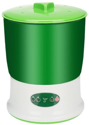 Milageto Máquina de Brotes de Frijol para Hogar, Conveniente Germinador de Semillas Visible, Kit de Cultivo de Brotes Automáticos, 3 Capas