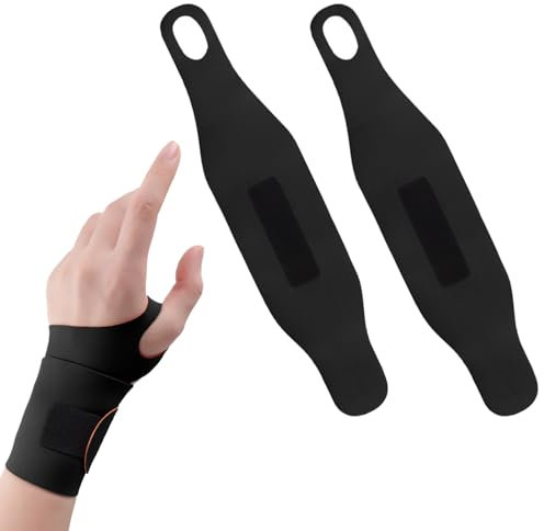 NICEIN Aattelle Poignet 1 Paire Ultra-Mince, Repose Poignets Orthèse élastique de Poignet, ProtèGe Serre Bande Poignets Musculation, Soulage la Douleur à ActivitéS Quotidiennes (Noir)