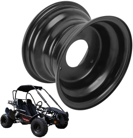 6 Go Kart Radfelge, 145/70-6 3 Löcher Radfelge Ersatz für die Meisten 6-Zoll-Radnaben von Go Kart ATV Quad Dirt Bike Ride auf Mäher