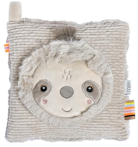 Fehn Kirschkernkissen Faultier – Kuschelkissen mit entnehmbarem Wärme-/ Kältesäckchen für Babys und Kleinkinder