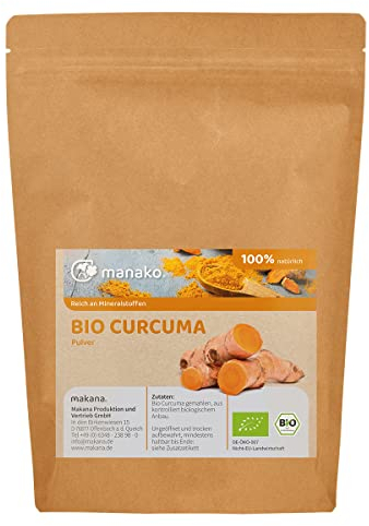 manako BIO Curcuma / Kurkuma Pulver, gemahlen, 500 g Beutel