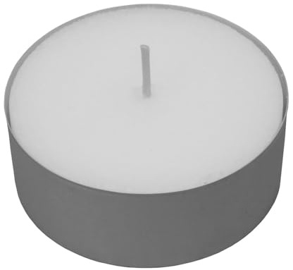 12 Maxi tea lights, 10 hour burning time, for catering