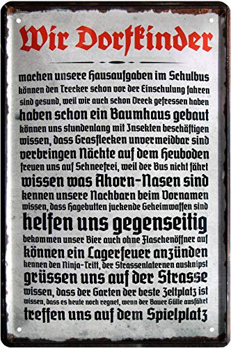 Blech Nos Pueblo Niños de Ayudar Entre sí – grüßen Nosotros Viajes 20 X 30 Cartel de Chapa 562