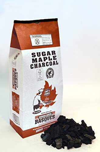 Stump Chunks: Sugar Maple Lump Charcoal for Grilling - Fast-Lighting & Hot-Burning Hardwood Charcoal Briquettes - Natural Hardwood Lump Charcoal for Smoker - Small Bag (8.8 lb)