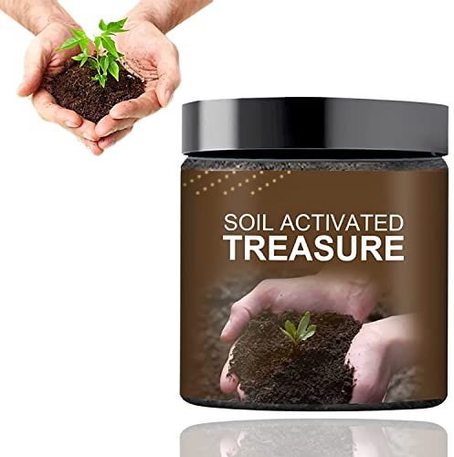 UGIF Soil Activated Treasure, 200g Activateur de Sol Bio, Soil Plant Fertilizer Activation Treasure Activator, Améliore Létat du Sol, for Raised Garden Beds, Potting Mix, Lawns