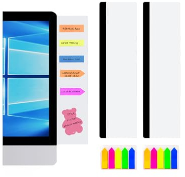 LRZCGB Memo Board, 2 Pieces Acrylic Monitor Sticky Note Holder