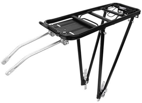 Rear Wheel Chassis - 77 Pound Heavy Duty Breakdown Rack, Fixed Bearing Cargo, Adjustable Pannier Rack for Outdoor with High Performance Bracket, Support Touring Travel Bike, Wide