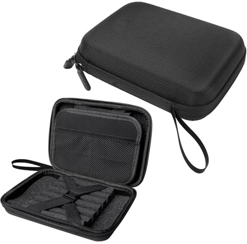 Borse per freccette, borsa nera per freccette con manico, scatola per freccette a due lati, 12 freccette, scatola per freccette, tubi e borse, custodia per freccette, voli e accessori