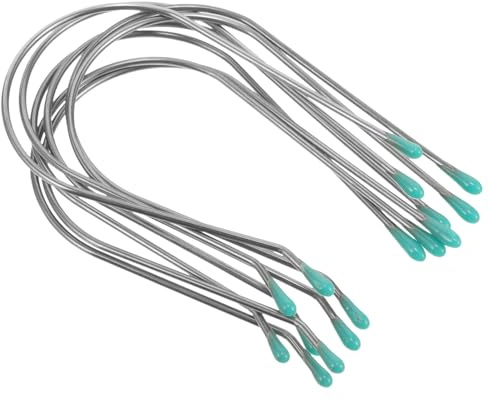 Homoyoyo Lot de 8 Pinces à Cheveux pour Bigoudis Chauffants, Clips U-shaped 4,45 Cm en Plastique Léger, Accessoires pour Rouleaux Électriques, Fixation Sécurisée pour Coiffure à Domicile