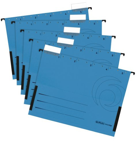 Herlitz 5874763 Hängetasche blau 5er Packung