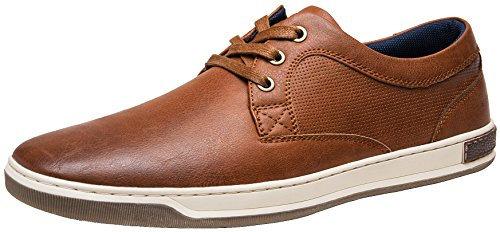 Jousen Men's Business Casual Shoes Dress Sneakers Brown 14 Q06