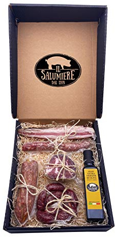 Confezione Natale 2025 Norcino Classico - Norcineria Umbra Artigianale - Idea Confezione Regalo - Il Salumiere 1978 - Cesto