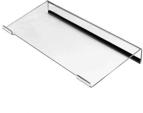 Qinsky Support de clavier en acrylique, support de clavier incliné, support ergonomique pour clavier d'ordinateur, rehausseur de clavier pour frappe confortable, pour maison bureau – Noir