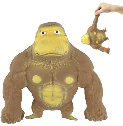 Giocattolo Da Schiacciare Scimmia Antistress, Spremere Scimmia Giocattolo per Adulti & Bambini, Antistress Da Impastare Per Alleviare Sensoriali, Scimmia Giocattolo Antistress, (Gorilla)