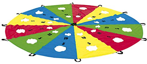 Eduplay 170155 Schwungtuch mit Ziellöchern 400 cm