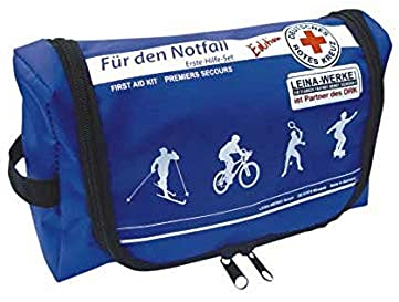 LEINAWERKE 82160 Erste Hilfe-Set für Sport und Freizeit für Fahrrad, Sport, Urlaub rot - rot/schwarz/weiß, 1 Stk.