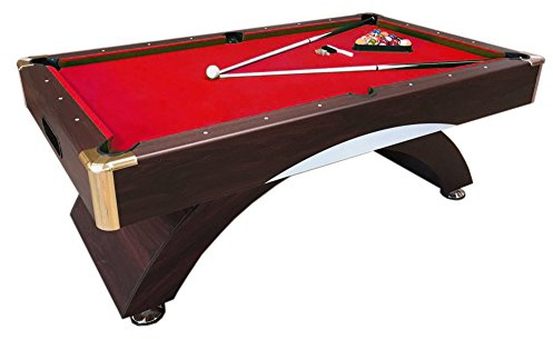 Billardtisch 8 ft Billard Billard-Spiel Messung 220 x 110 cm Neue rot Caesar Verpackt verfügbar rot