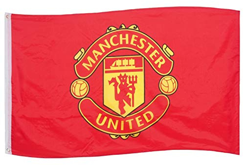 Manchester United FC Official Football Gift 5x3ft Crest Body Flag